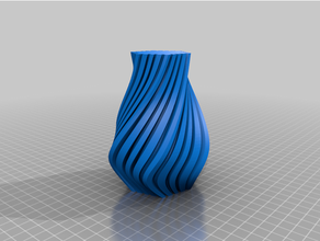 vase 125 container pencil holder spiral 3d print model - Mito3D