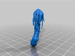 space warrior arm throwing fireball 3d print model - Mito3D