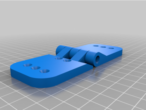 customized parametric hinge mk3 3d print model - Mito3D