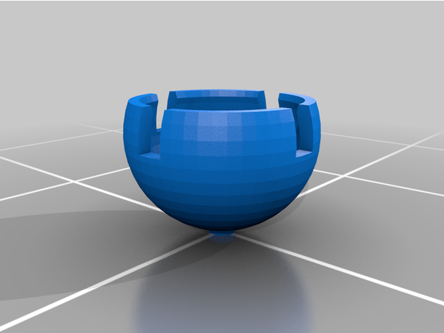 personalizzata sfera zoccolo montaggio misura 3D print model - Mito3D