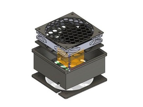 ikea Mangel Gehäuse Lüfter + hepa filter 120mm 120 mm montieren 3d Drucker carbon hack fehlen 3d print model - Mito3D