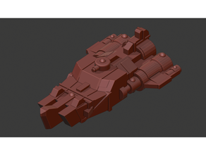 ork ramship battlefleet gothic 3d print model - Mito3D