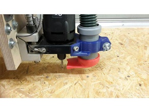 adjustable vacuum-adapter cnc-router absaugung cnc kh43n staubabsaugung vacuum adapter 3d print model - Mito3D