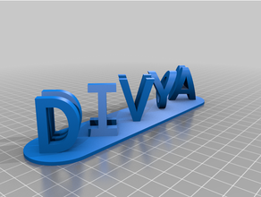 divya mano customized 3d print model - Mito3D