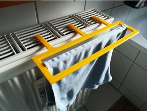 mini laundry rack heater radiator petg bathroom accessories holder hook dryer hanger 3d print model - Mito3D