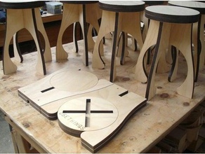 stool tabouret 3d print model - Mito3D