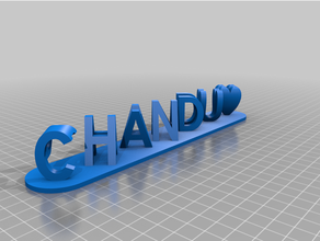 chandhu craft red customized 3d print model - Mito3D