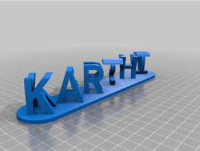 karthi Handwerk rot kundengebundene 3d print model - Mito3D
