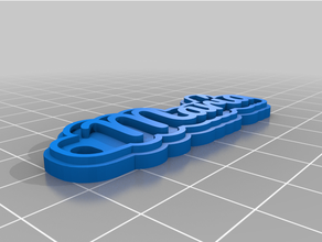 mar llavero personalizado 3d print model - Mito3D
