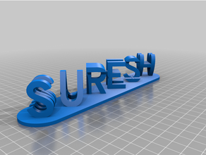 suresh craft red customized 3d print model - Mito3D