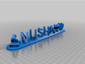 anusha Handwerk rot kundengebundene 3d print model - Mito3D