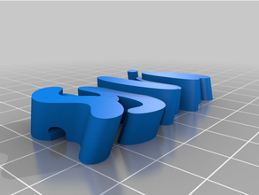 customized remix text key ring customized 3d print model - Mito3D