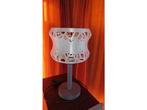 lamp voronoi style bedside screwless 3d print model - Mito3D