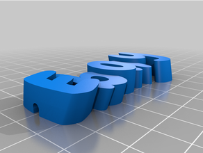personalizado remix texto anillo claves 3d print model - Mito3D