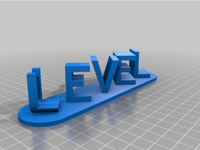 level up2 customized 3d print model - Mito3D