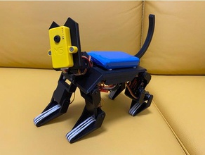 servo gato robô emax protótipo 1 cat 3d print model - Mito3D