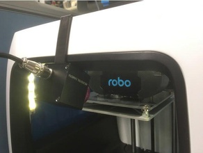 robo c2 impressora 3d montagem câmera lente angular usb 3d print model - Mito3D
