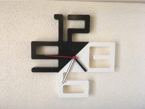 moderno reloj color 3d print model - Mito3D