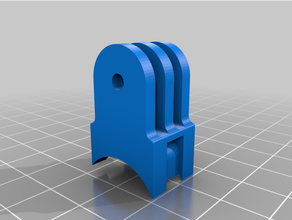 gopro-style cable tie handlebar mount 3d print model - Mito3D