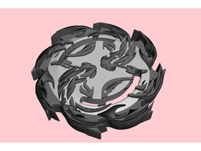 beyblade burst livello correttezza pesci raffica dio 3d print model - Mito3D