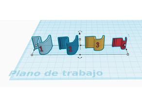 gancho Bankası impresora yazıcı base hook 3d print model - Mito3D