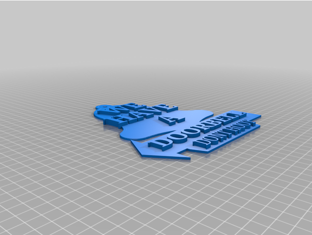 doorbell sign - ratty fart 3D print model - Mito3D