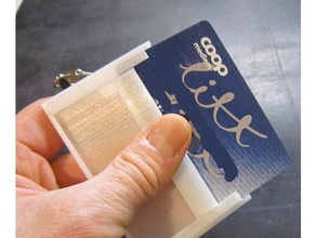sliding card holder badge kort magnetic stripe magnetstripe security skyve skyvefunksjon slider 3d print model - Mito3D