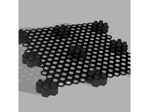 honeycomb frag rack 3d print model - Mito3D