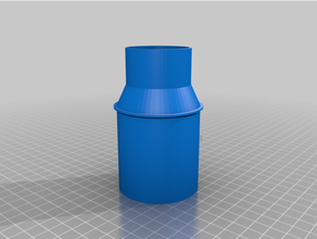 personalizzate tubo aspirazione adattatore misura 3d print model - Mito3D