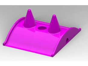 tricky golf obstacle 4 cones table tabletopp 3d print model - Mito3D