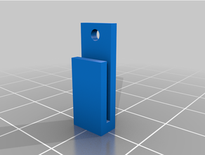 striscia luce led gancio muro clip appendiabiti 3d print model - Mito3D