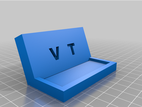 virginia tech negócio titular cartão 3d print model - Mito3D