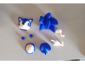 sonic printable parts support 3d print model - Mito3D