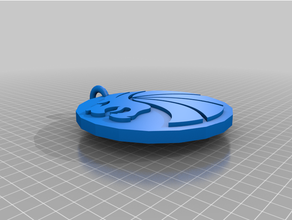 lions sollevato logo 3d print model - Mito3D