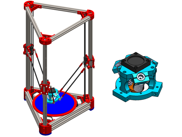 etkileyici delta yazıcı 3D print model - Mito3D