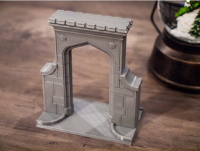 arch architecture hamilton mcmaster miniature scale model university 3d print model - Mito3D