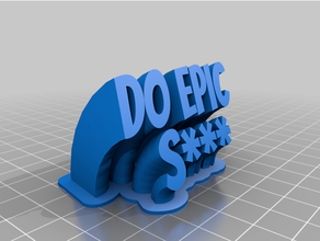 epic stuff customized 3d print model - Mito3D