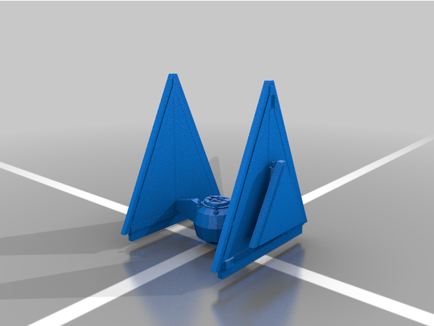 tie dagger star wars fighter 3D print model - Mito3D