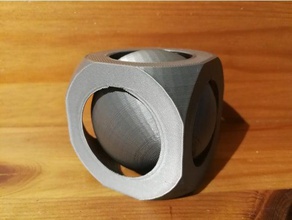 ball Käfig 3d gedruckt antistresstoy openscad stress relief Spielzeug 3d print model - Mito3D