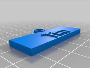 Schlüsselanhänger tim kundengebundene 3d print model - Mito3D