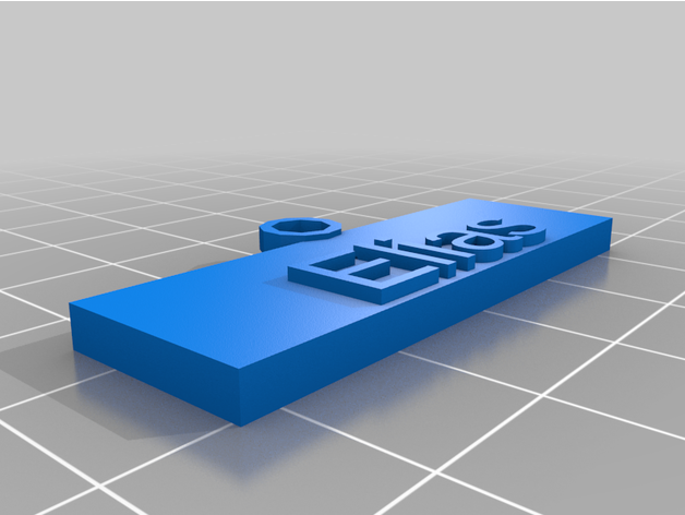 clé chaîne d'elias personnalisé 3D print model - Mito3D
