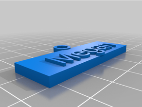 Schlüssel chaine megan kundengebundene 3d print model - Mito3D