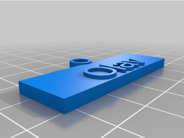 chaîne clé olav personnalisé 3D print model - Mito3D
