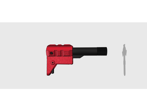 mini pistol brace 3d print model - Mito3D