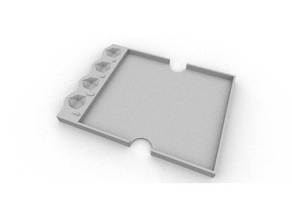 heroquest karakter kart tepsisi masa oyunları boardgame aksesuarlar dd zindan tepsi 3d print model - Mito3D