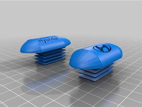 embouts barre toit hyundai 3d print model - Mito3D