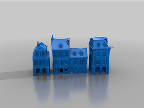 ww2 terreno casas terraon 3d print model - Mito3D