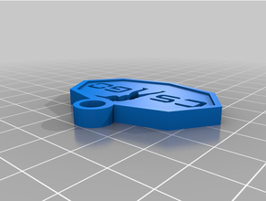 cs keychain 3d print model - Mito3D