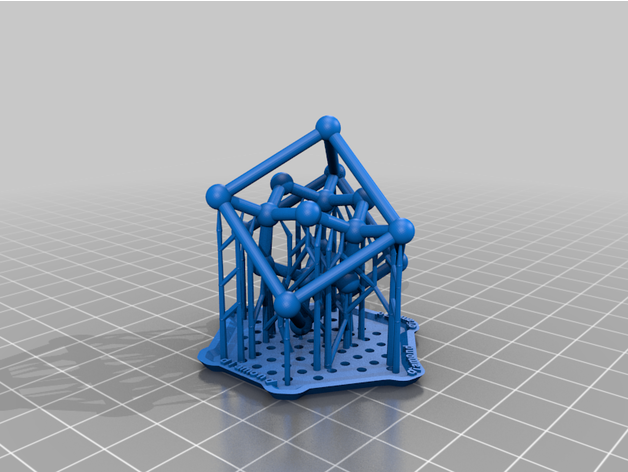 diamond crystal structure 3D print model - Mito3D