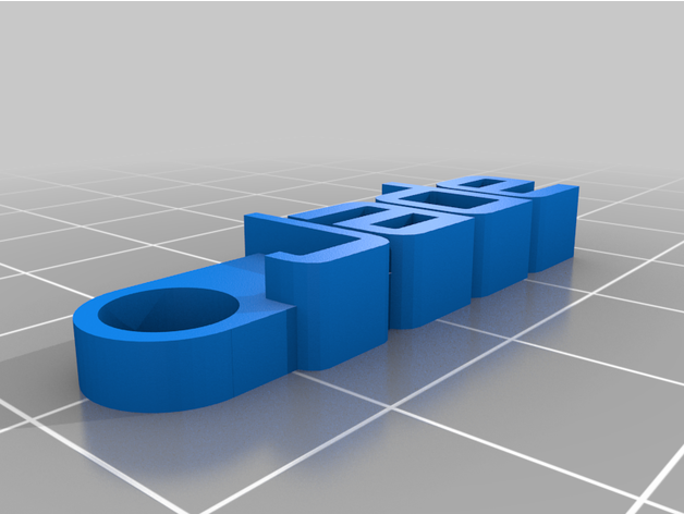 portachiavi giada misura 3D print model - Mito3D